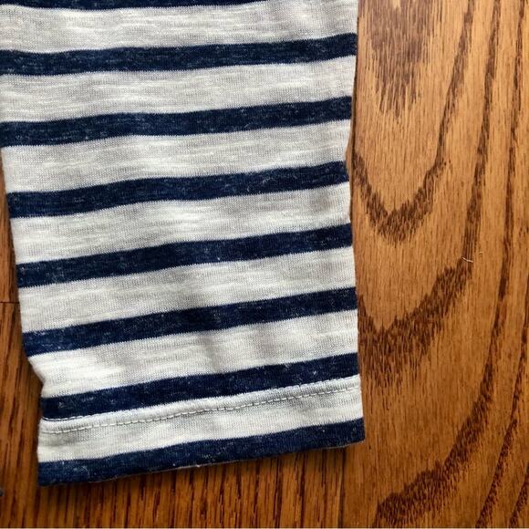 Max Studio London Striped Blue and White Long Sleeves Top Women’s Size M - Picture 6 of 11